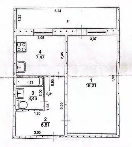 1-к кв. Ульяновская область, Ульяновск ул. Ефремова, 143 (40.0 м) - Фото 1