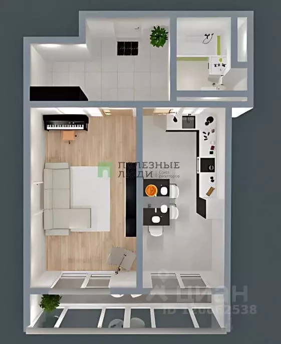 1-к кв. Севастополь Гагаринский муниципальный округ, ул. Военных ... - Фото 2