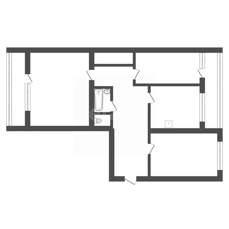 3-к кв. Амурская область, Благовещенск Красноармейская ул., 188/2 ... - Фото 2