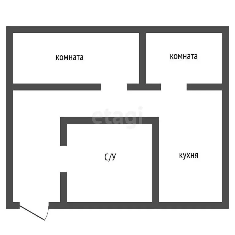 2-комнатная квартира: Воронеж, Депутатская улица, 17 (36.5 м) - Фото 1