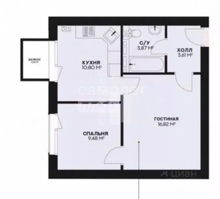 2-к кв. Дагестан, Дербент пер. Карла Маркса, 59А (48.9 м) - Фото 2