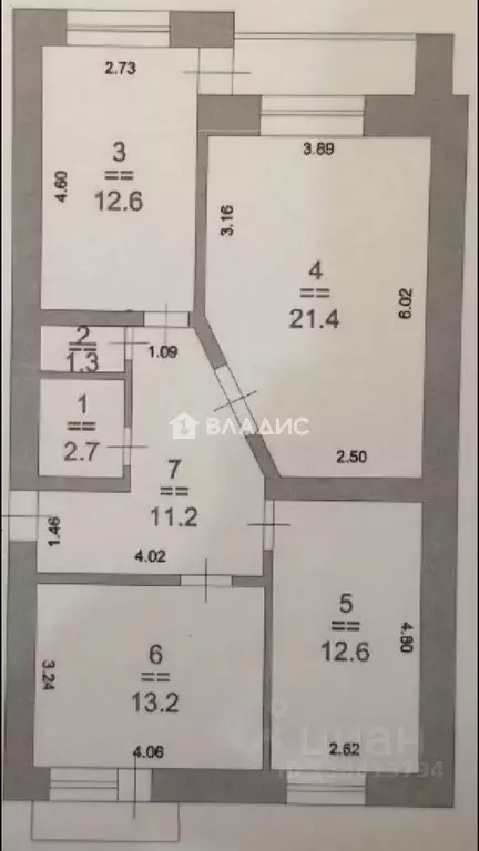 3-к кв. Нижегородская область, Кстово Кстовская ул., 23 (75.0 м) - Фото 2
