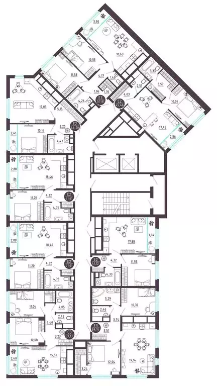1-комнатная квартира: Рязань, Михайловский район (45.46 м) - Фото 1