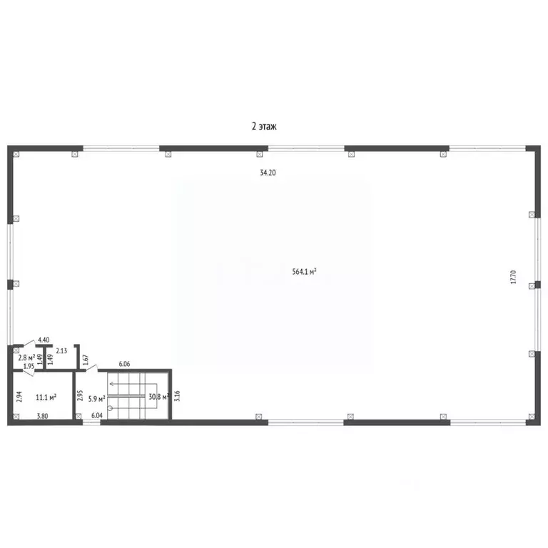 Склад в Тюменская область, Тюмень ул. Ветеранов Труда, 38В (593 м) - Фото 2