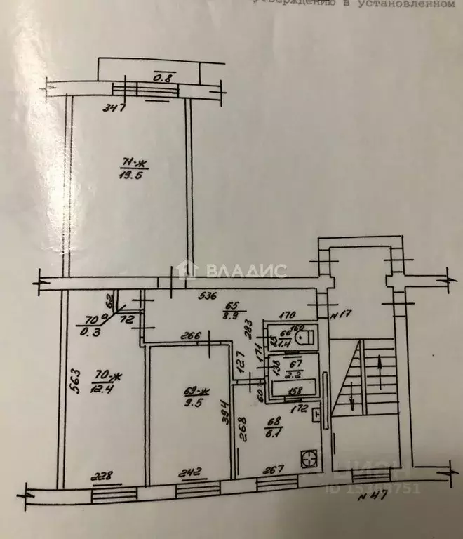 3-к кв. Калининградская область, Калининград ул. Кирова, 47 (60.3 м) - Фото 1