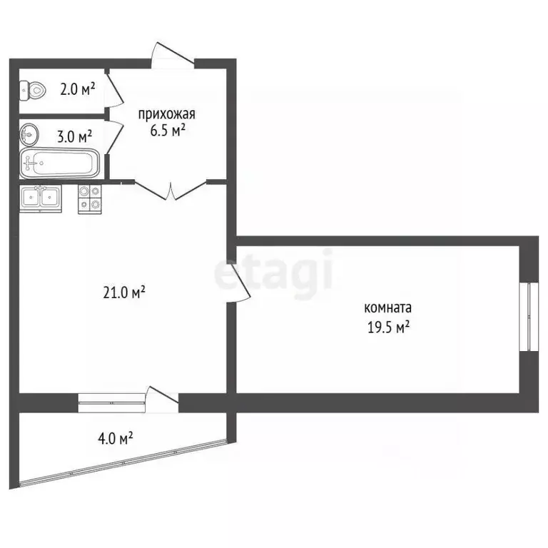 2-к кв. Саха (Якутия), Жатай городской округ, Жатай рп ул. ... - Фото 1