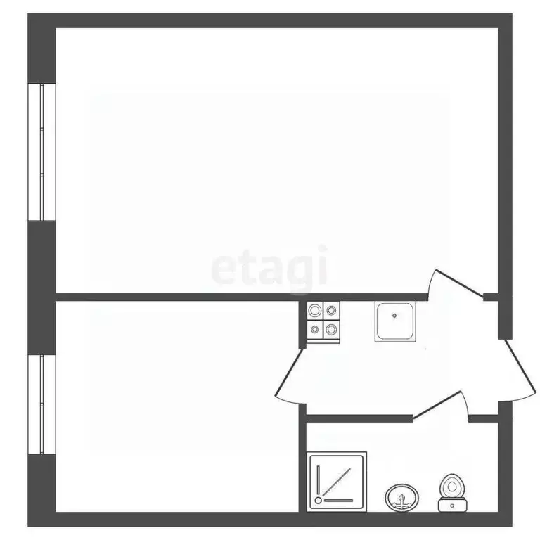 Комната Ханты-Мансийский АО, Сургут ул. Энергетиков, 45 (30.5 м) - Фото 1