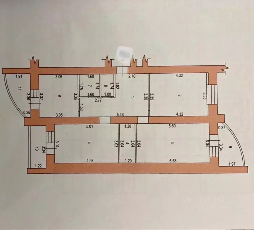 3-к кв. Тамбовская область, Тамбов ул. Агапкина, 14 (78.9 м) - Фото 2