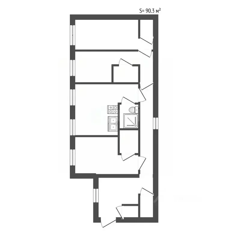 4-к кв. Санкт-Петербург наб. Канала Грибоедова, 12 (90.3 м) - Фото 2