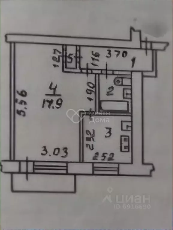 1-к кв. Волгоградская область, Волжский ул. Горького, 25 (31.7 м) - Фото 2