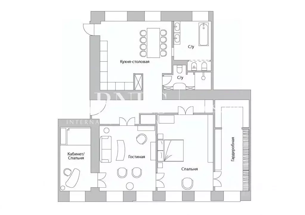 3-к кв. Москва Рождественский бул., 10/7С1 (140.0 м) - Фото 1