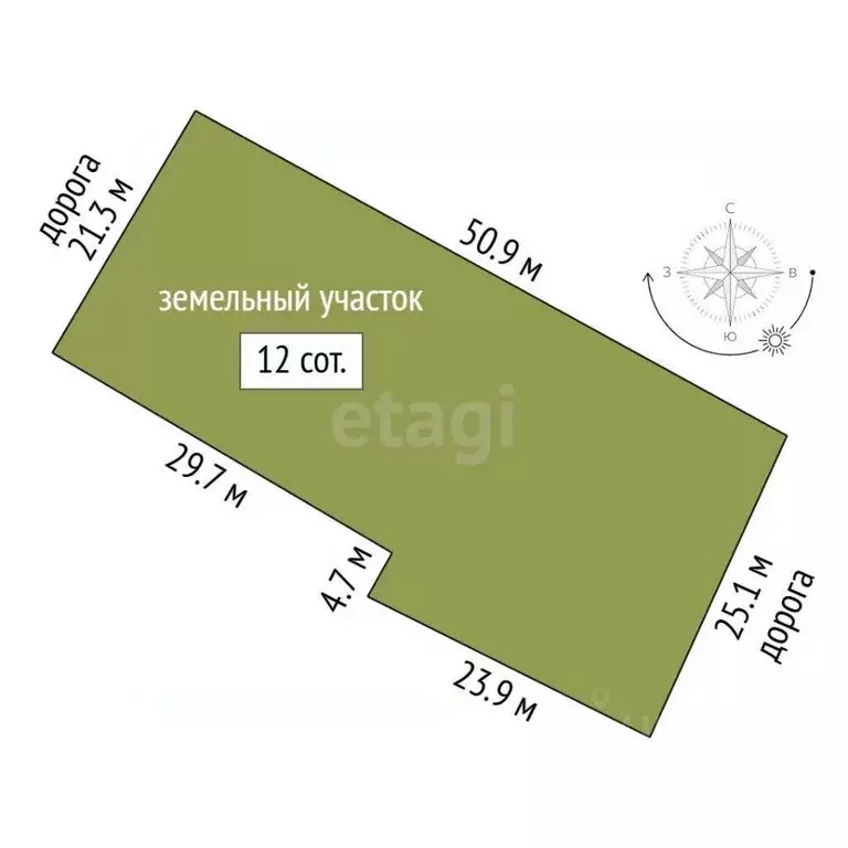 Участок в Севастополь Мираж садовое товарищество, А сектор, 74 (12.0 ... - Фото 2