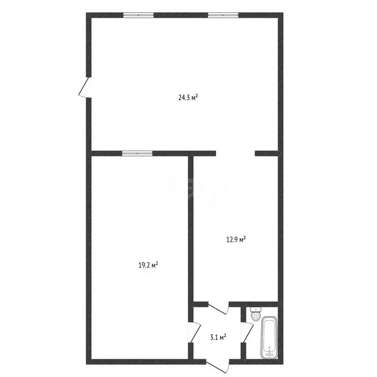 2-комнатная квартира: Черкесск, улица Лермонтова, 159А (60.8 м) - Фото 2