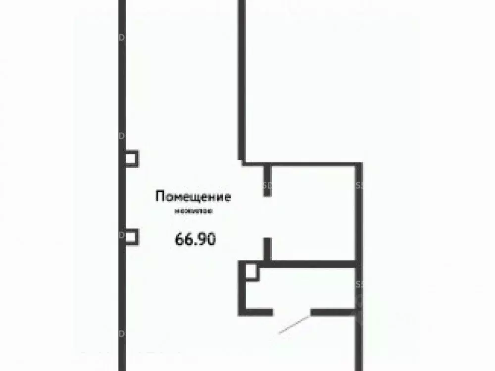 Торговая площадь в Московская область, Мытищи ул. Комарова, 2к1 (66 м) - Фото 2