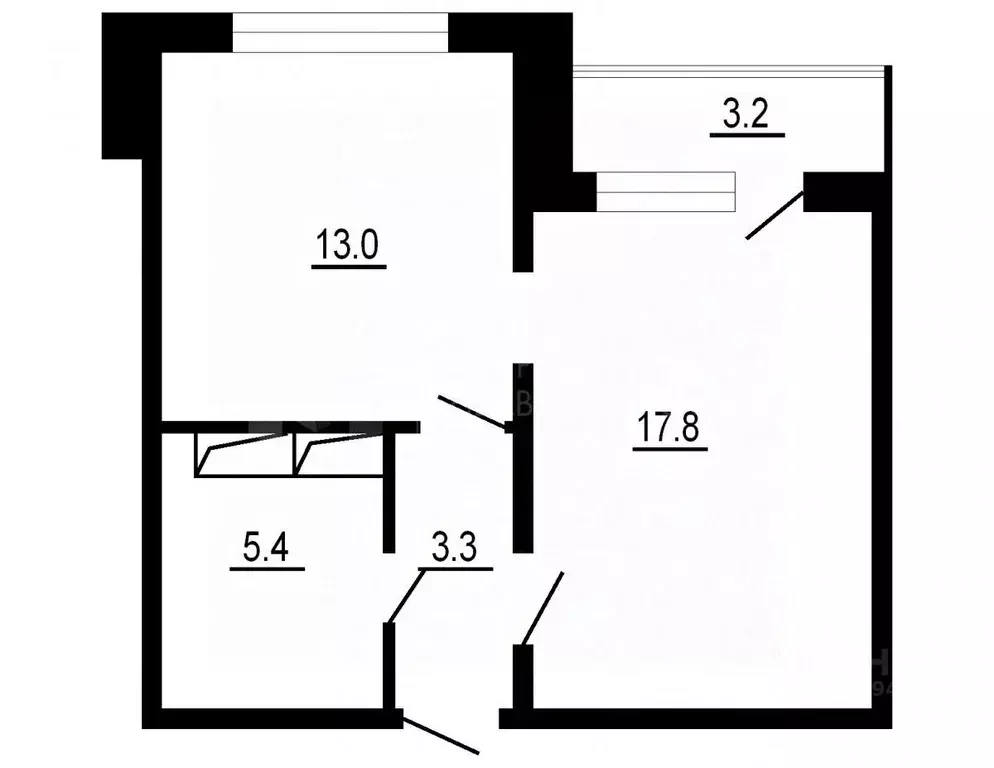 1-к кв. Тюменская область, Тюмень ул. Константина Посьета, 11 (39.6 м) - Фото 2