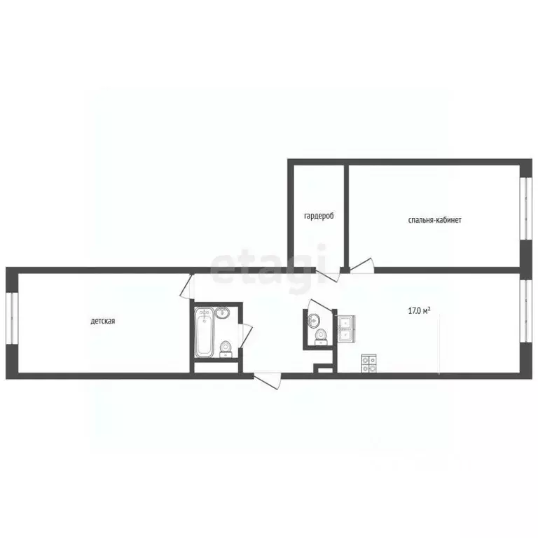 3-к кв. Москва ул. Архитектора Щусева, 5к2 (65.0 м) - Фото 2
