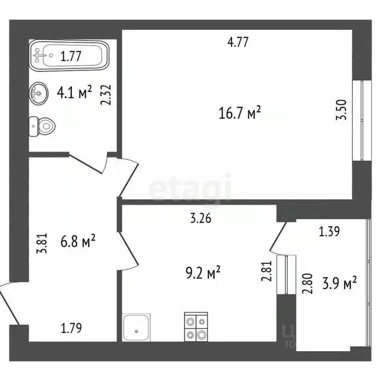 1-к кв. Владимирская область, Покров ул. 3-го Интернационала, 87к1 ... - Фото 1