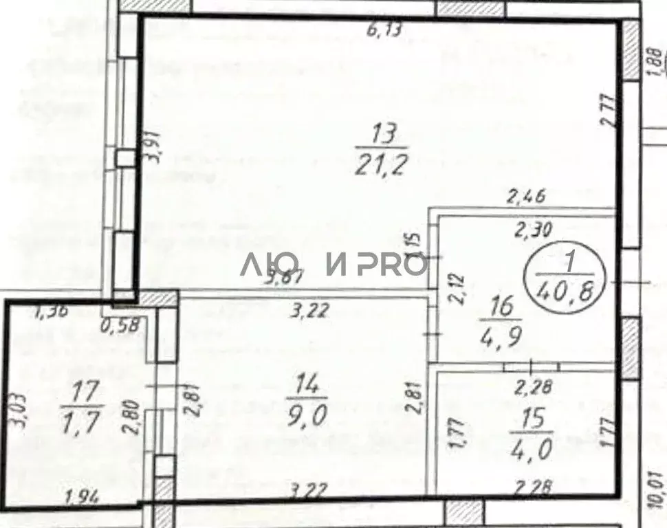 1-к кв. Башкортостан, Уфа ул. Тальковая, 40 (40.8 м) - Фото 2
