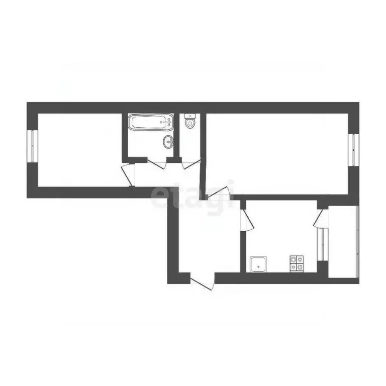 2-к кв. Тюменская область, Тюмень ул. Энергетиков, 53 (53.5 м) - Фото 2
