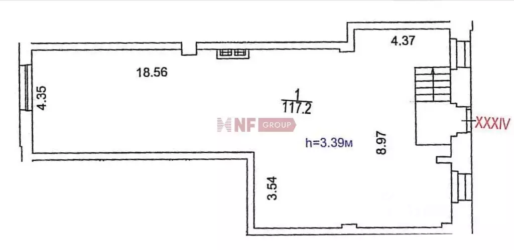 Торговая площадь в Москва Поварская ул., 8/1к1 (117 м) - Фото 2