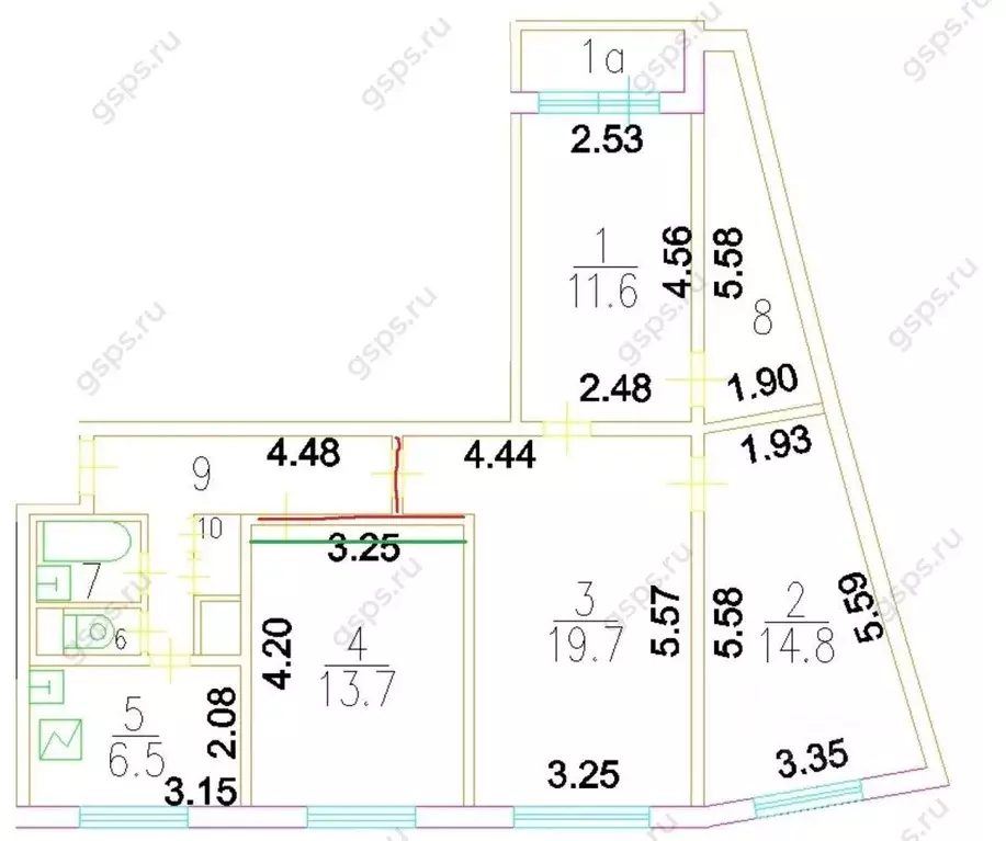4-к кв. Москва Ясеневая ул., 35 (85.1 м) - Фото 1