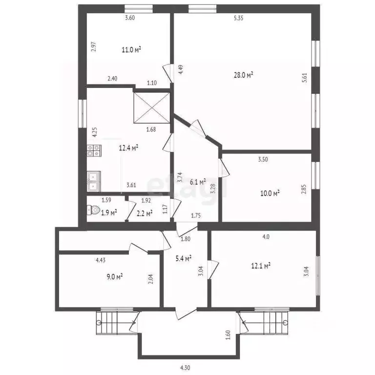 Дом в Вологодская область, Сокольский муниципальный округ, Кадников ... - Фото 2