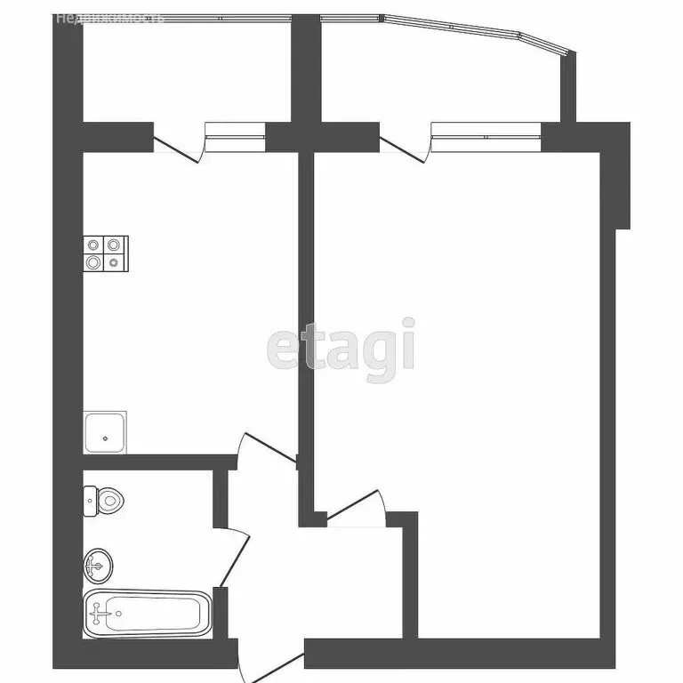 1-комнатная квартира: Саранск, Волгоградская улица, 83 (40 м) - Фото 1