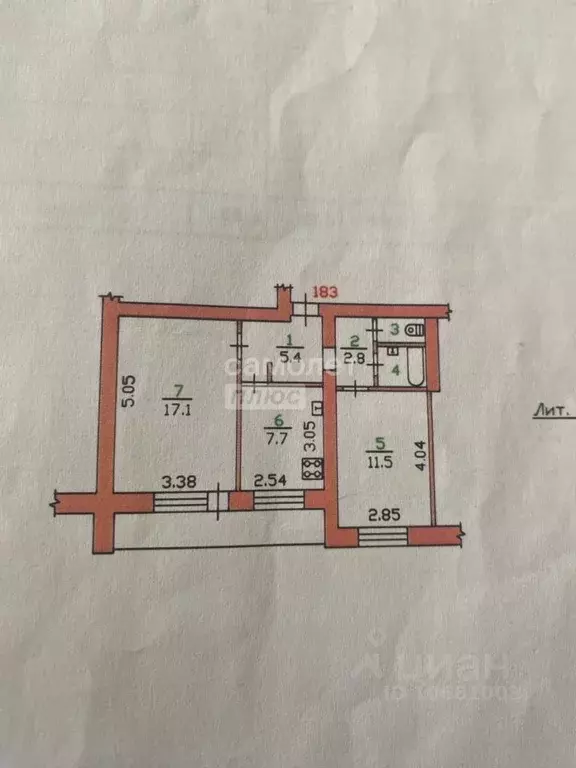 2-к кв. Орловская область, Орел Жилинская ул., 2 (48.4 м) - Фото 1