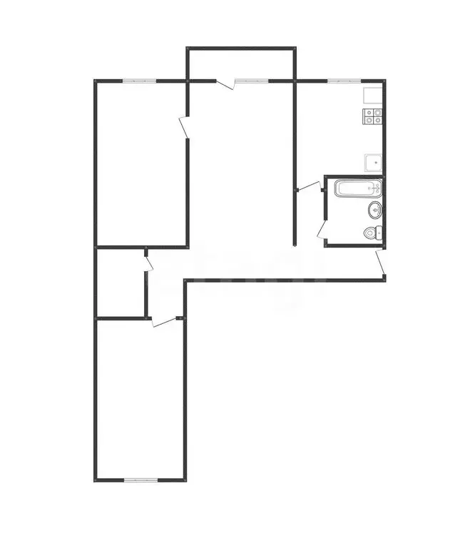 3-комнатная квартира: Ангарск, 15-й микрорайон, 5 (58.9 м) - Фото 1