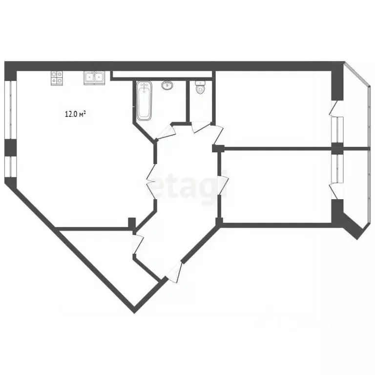 3-к кв. Мордовия, Саранск ул. Ульянова, 93 (87.0 м) - Фото 2