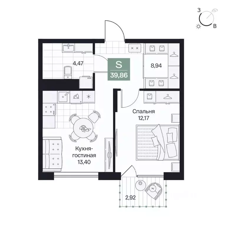 1-к кв. Волгоградская область, Волгоград просп. Имени В.И. Ленина, 59Г ... - Фото 1