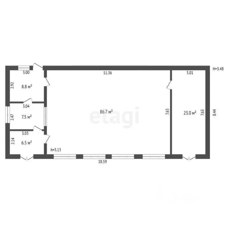 Офис в Свердловская область, Тугулымский муниципальный округ, пос. ... - Фото 2