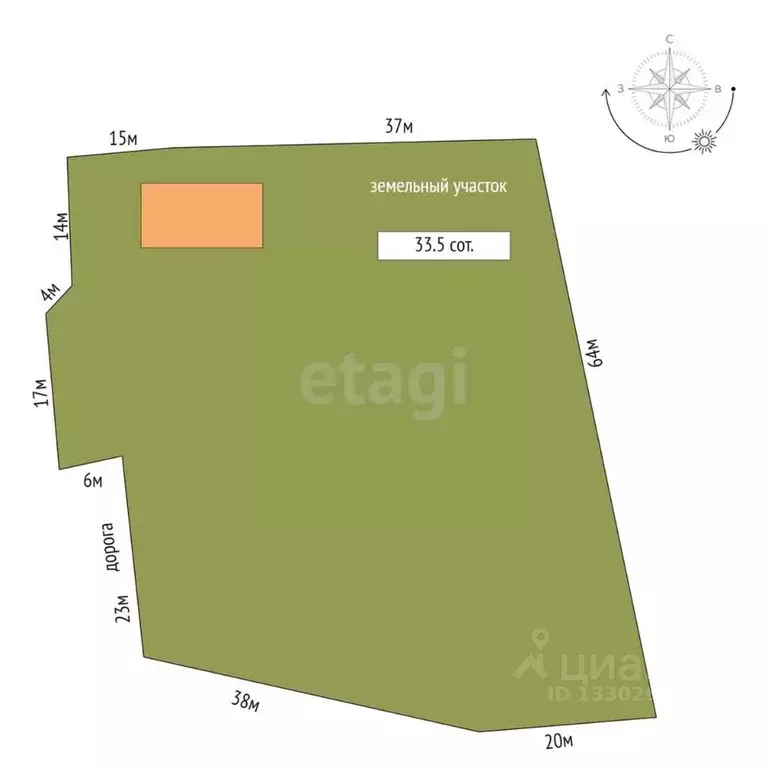 Участок в Ханты-Мансийский АО, Сургутский район, Тундрино с/пос, с. ... - Фото 1