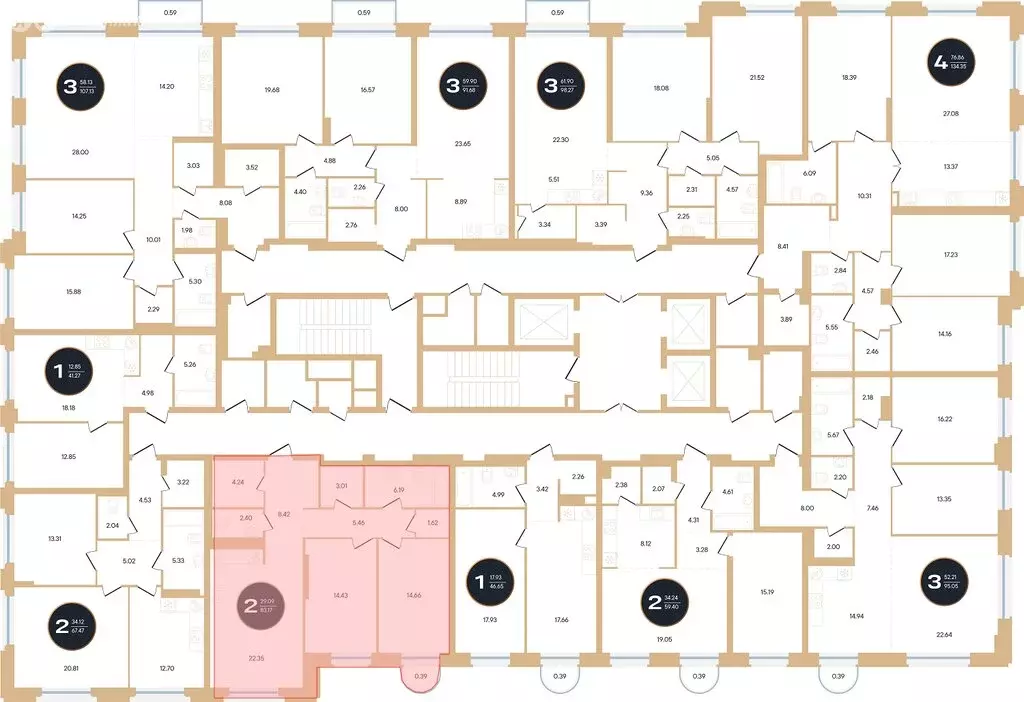 2-комнатная квартира: Уфа, улица Рихарда Зорге, 73/1 (83.2 м) - Фото 1