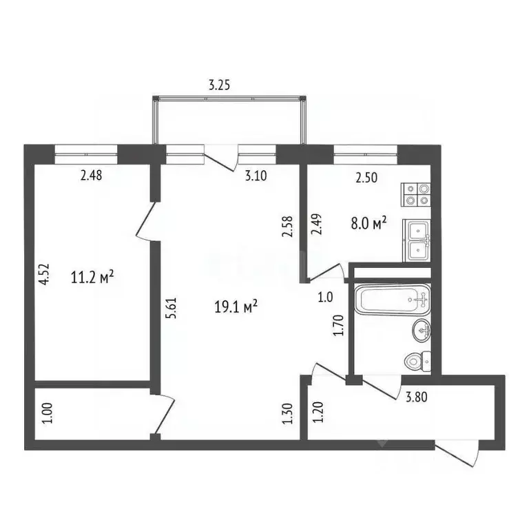 4-к кв. Кемеровская область, Новокузнецк ул. Тольятти, 51 (70.5 м) - Фото 1