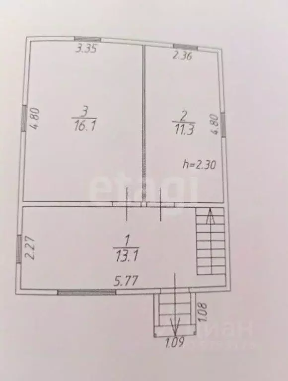 Дом в Татарстан, Казань Домостроитель СНТ, 13 (55 м) - Фото 2