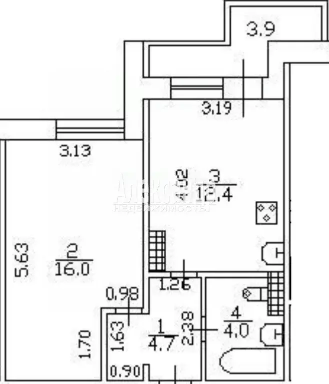 1-к кв. Санкт-Петербург Серебристый бул., 23К2 (37.1 м) - Фото 2