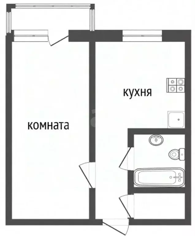1-к кв. Ярославская область, Ярославль ул. Папанина, 11 (38.3 м) - Фото 2