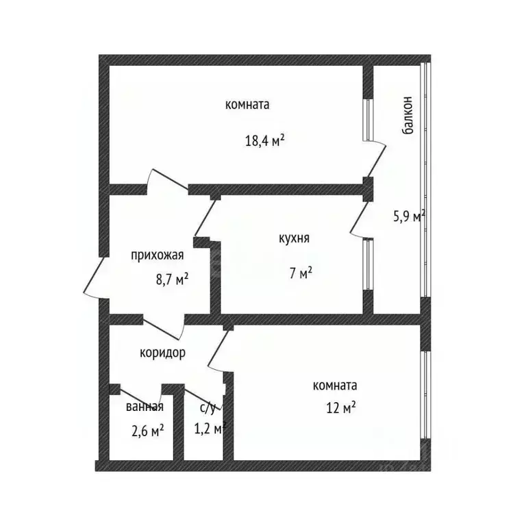 2-к кв. Краснодарский край, Геленджик городской округ, с. Кабардинка ... - Фото 2