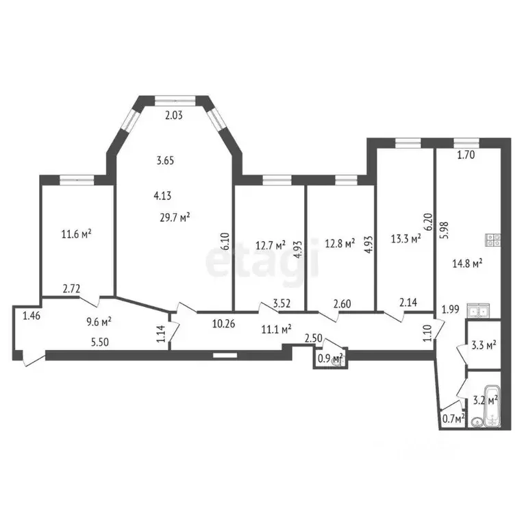 комната санкт-петербург лахтинская ул, 22 (80.1 м) - Фото 1