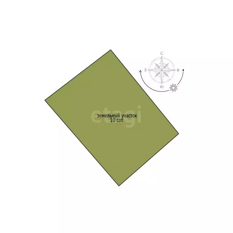 Участок в посёлок Садовый, микрорайон Северный, Калиновая улица (10 м) - Фото 1