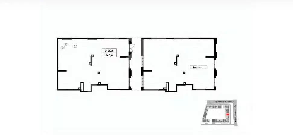 Торговая площадь в Москва Прокшино жилой комплекс (127 м) - Фото 2