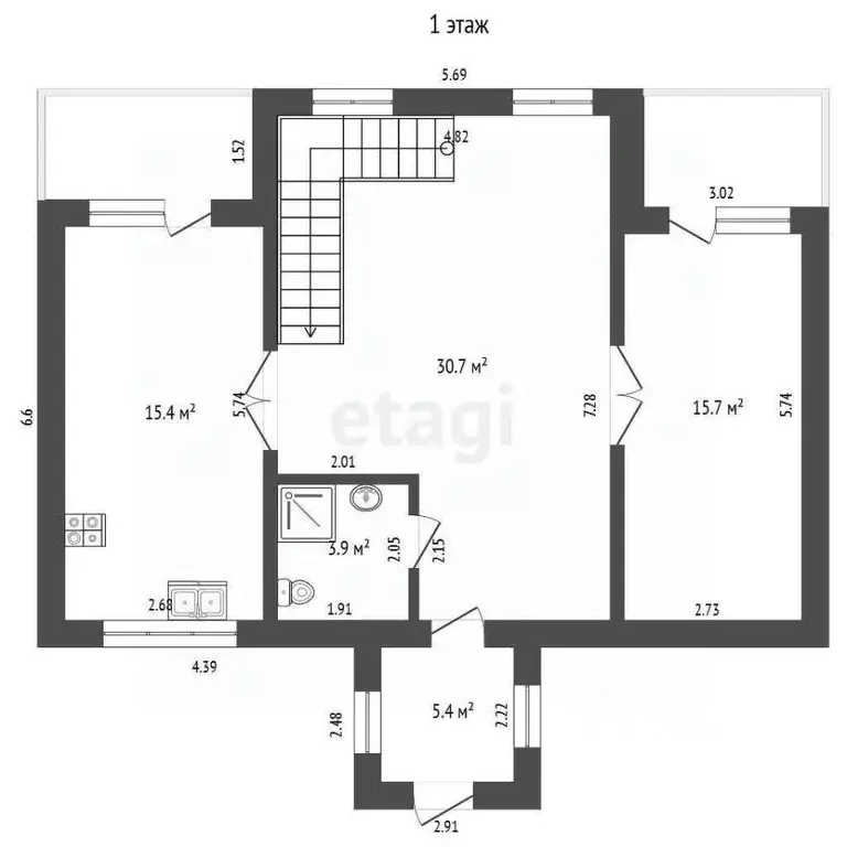 Дом в Ярославская область, Гаврилов-Ям ул. Самсонова (121 м) - Фото 2