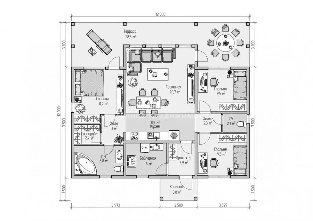 Дом в Московская область, Красногорск городской округ, Нахабино пгт ... - Фото 2