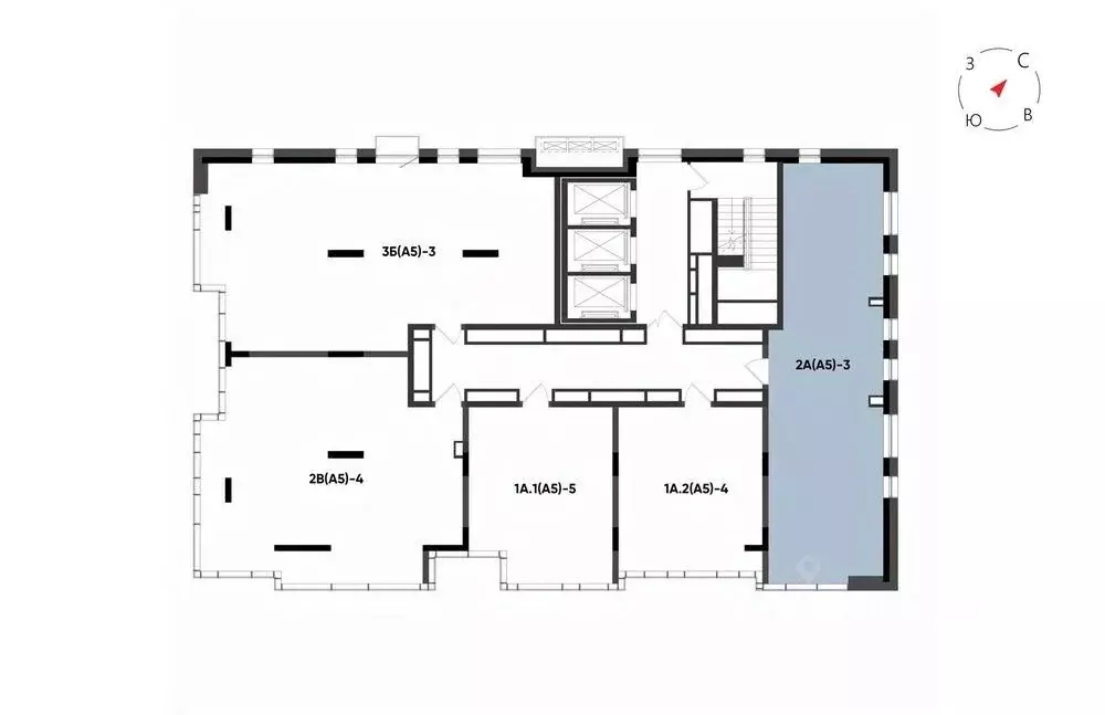 2-к кв. Татарстан, Казань Минтимер жилой комплекс (77.48 м) - Фото 2