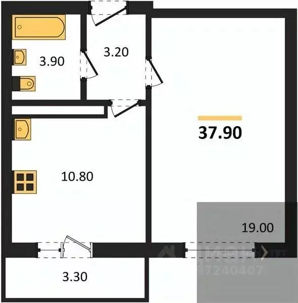 1-к кв. Воронежская область, Воронеж ул. Шидловского, 38 (37.9 м) - Фото 1
