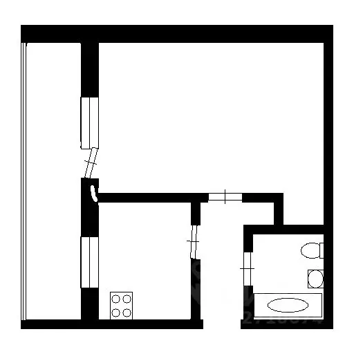 1-к кв. Башкортостан, Уфа Баязита Бикбая ул., 23/2 (32.0 м) - Фото 2