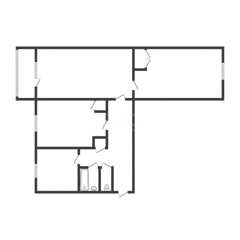 3-комнатная квартира: Губкин, улица Лазарева, 12 (59 м) - Фото 2