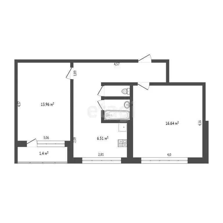 2-комнатная квартира: Саранск, улица Металлургов, 11 (49.4 м) - Фото 1