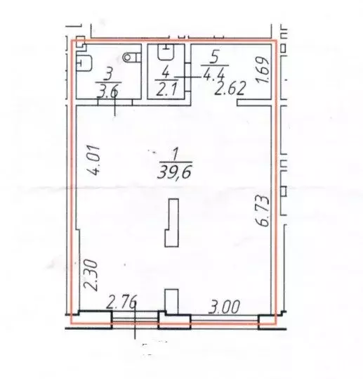 Помещение свободного назначения (50 м) - Фото 1